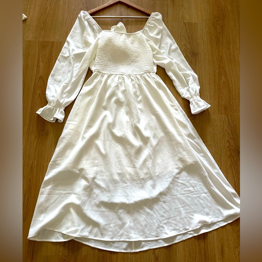 MIDI white dress